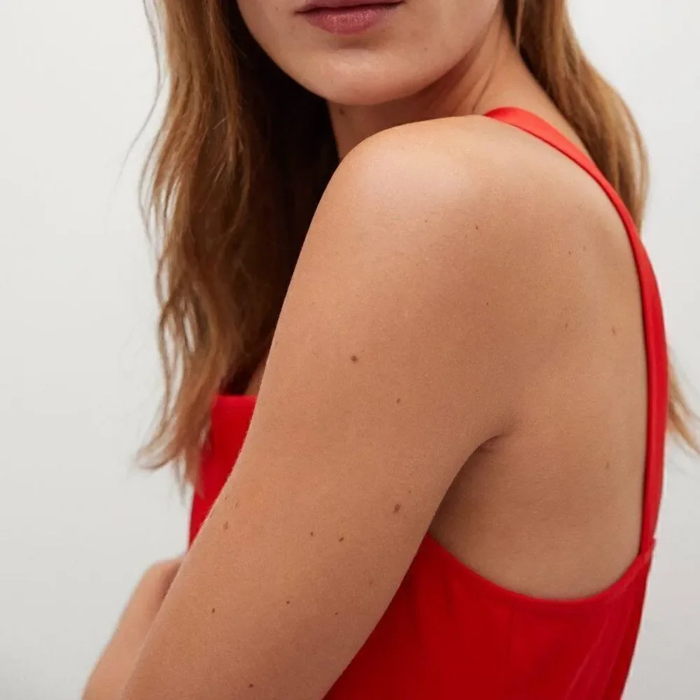 Mango Red Viscose Blend Jumpsuit New